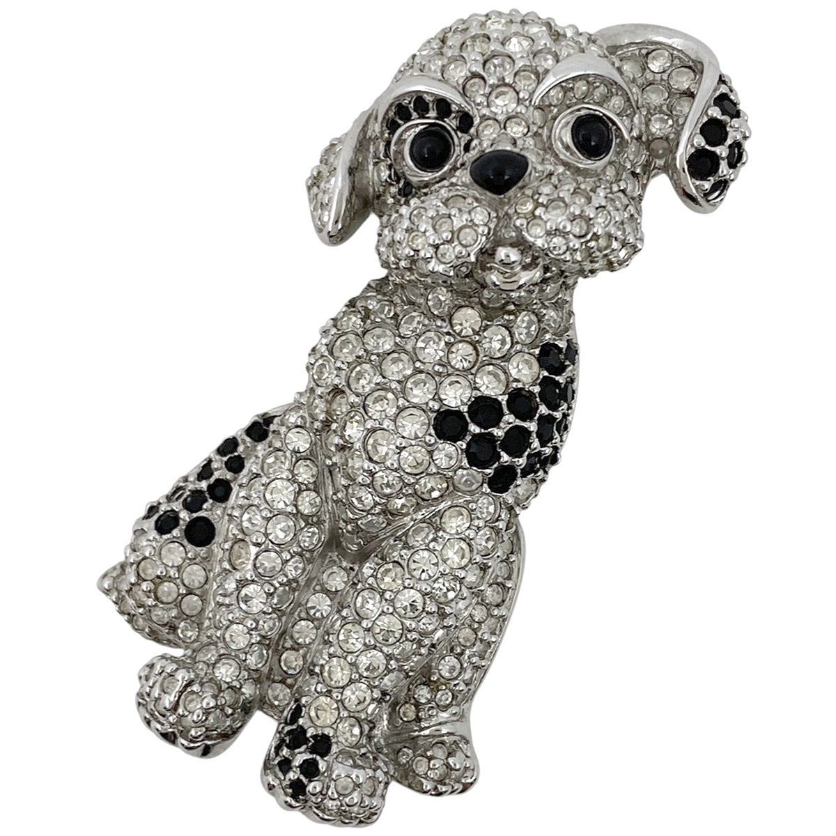 SWAROVSKI スワロフスキー ブローチ 犬 dog SWAROVSKI