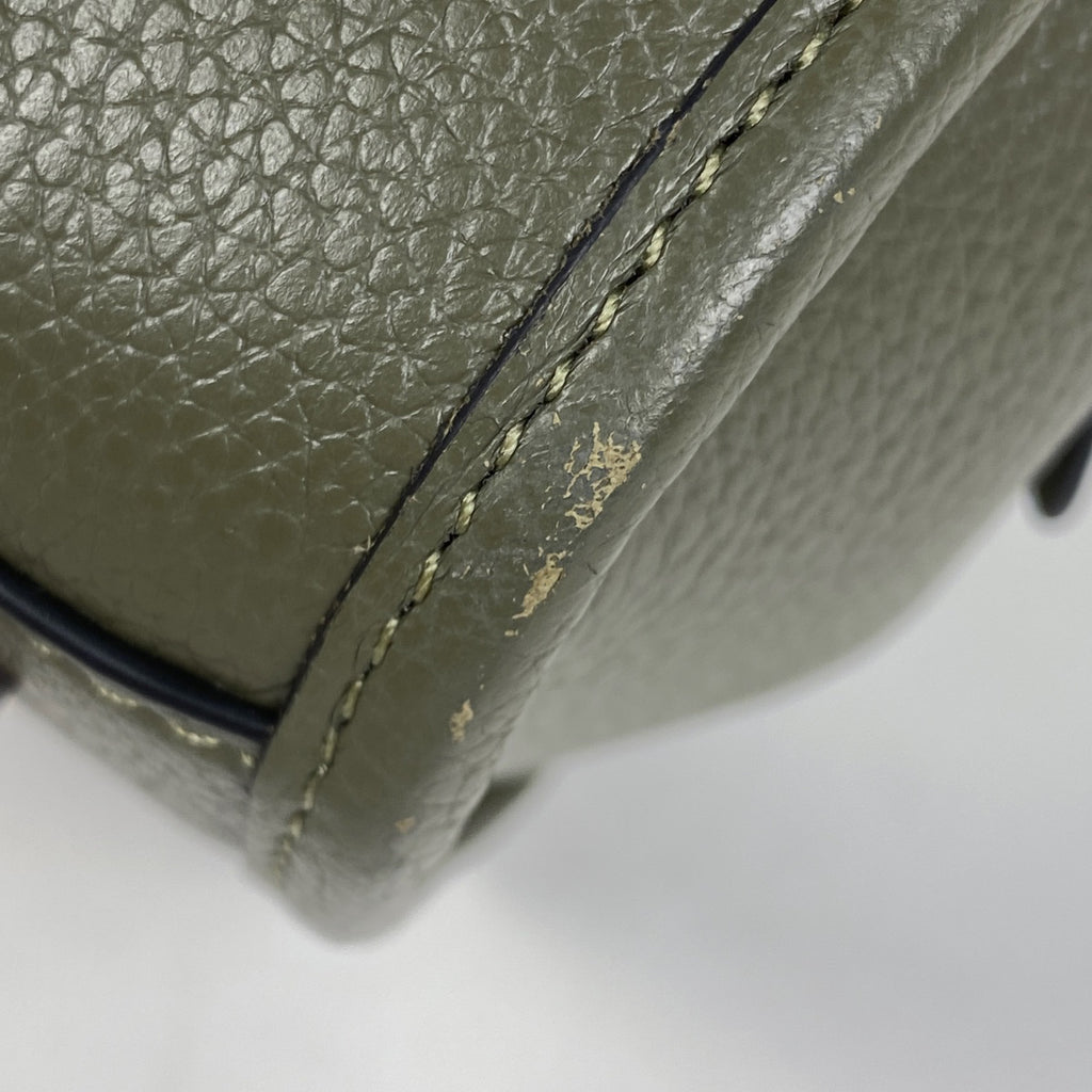 【最終値引き】 コーチ ロゴ ハンドバッグ ブルック キャリーオール 28 2WAY ショルダーバッグ ハンドバッグ レザー グリーンベージュ CE732 レディース 【中古】 brbag