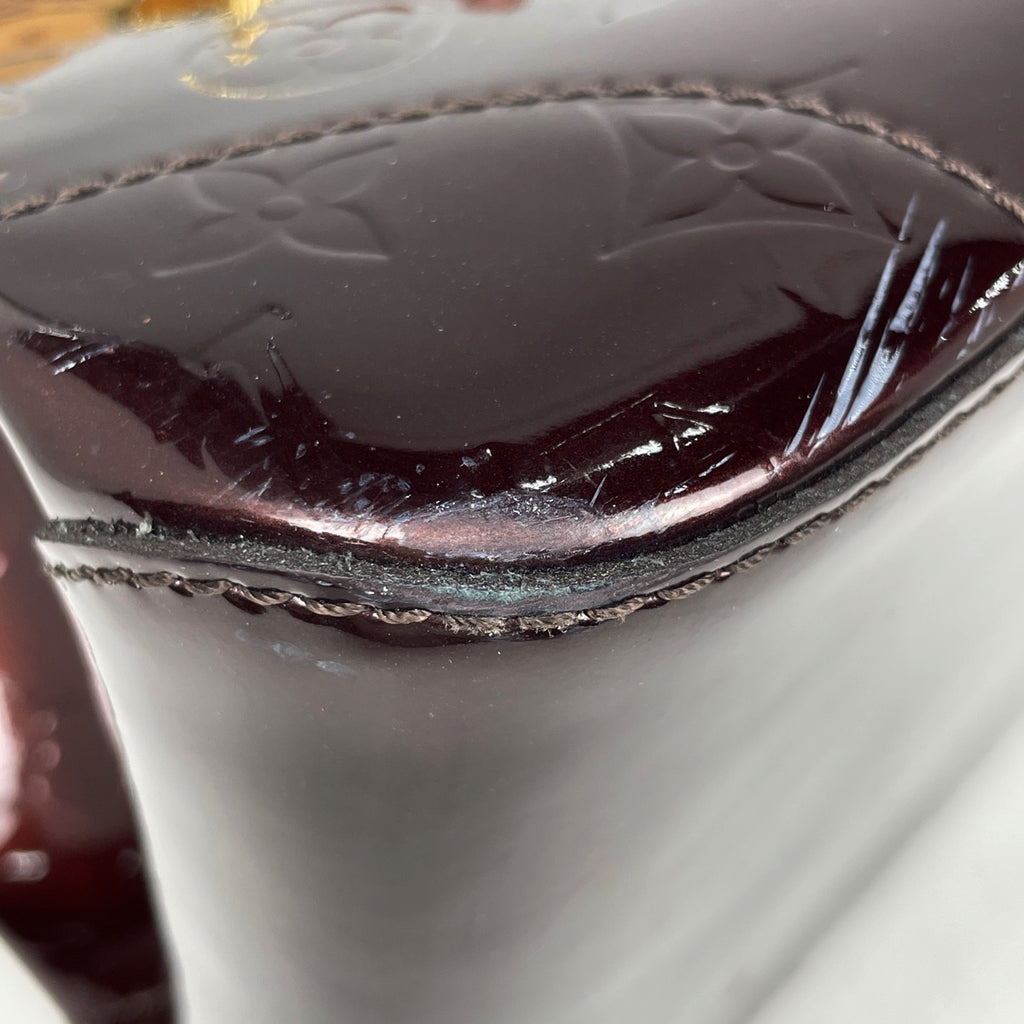 【在庫一掃】 ルイ・ヴィトン ローズウッド アヴェニュー ハンドバッグ エナメル パテント ショルダーバッグ モノグラムヴェルニ アマラント M93510 レディース brbag brbag 【中古】