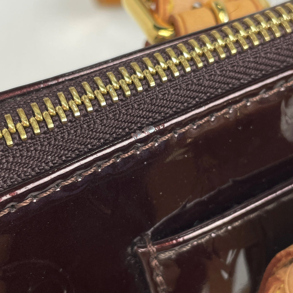 【在庫一掃】 ルイ・ヴィトン ローズウッド アヴェニュー ハンドバッグ エナメル パテント ショルダーバッグ モノグラムヴェルニ アマラント M93510 レディース brbag brbag 【中古】