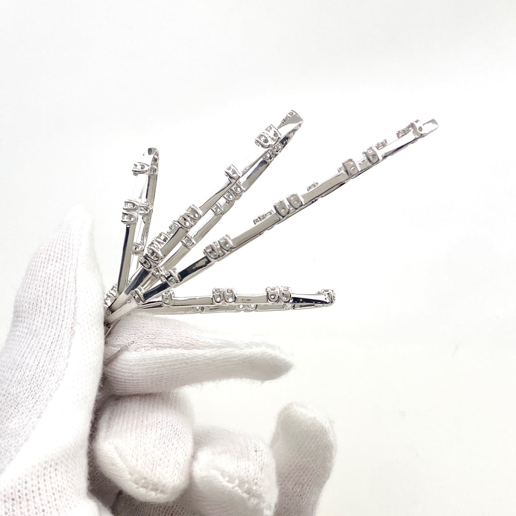 メレダイヤ デザインピアス ピアス K18 750 ダイヤモンド レディース 【中古】nbjwl
