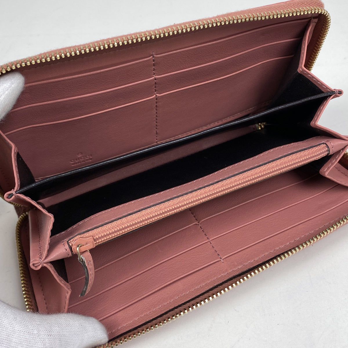 GUCCI グッチ 長財布(ラウンドファスナー) レッド 赤 449391