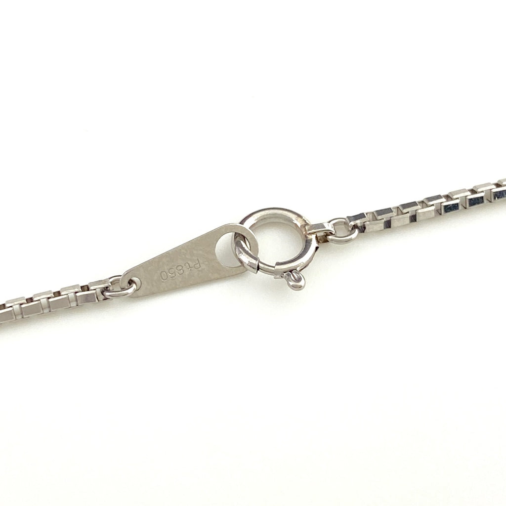 エメラルド デザインネックレス プラチナ ペンダント メレダイヤ ダイヤモンド ネックレス Pt900 Pt850 エメラルド レディース 【中古】nbjwl