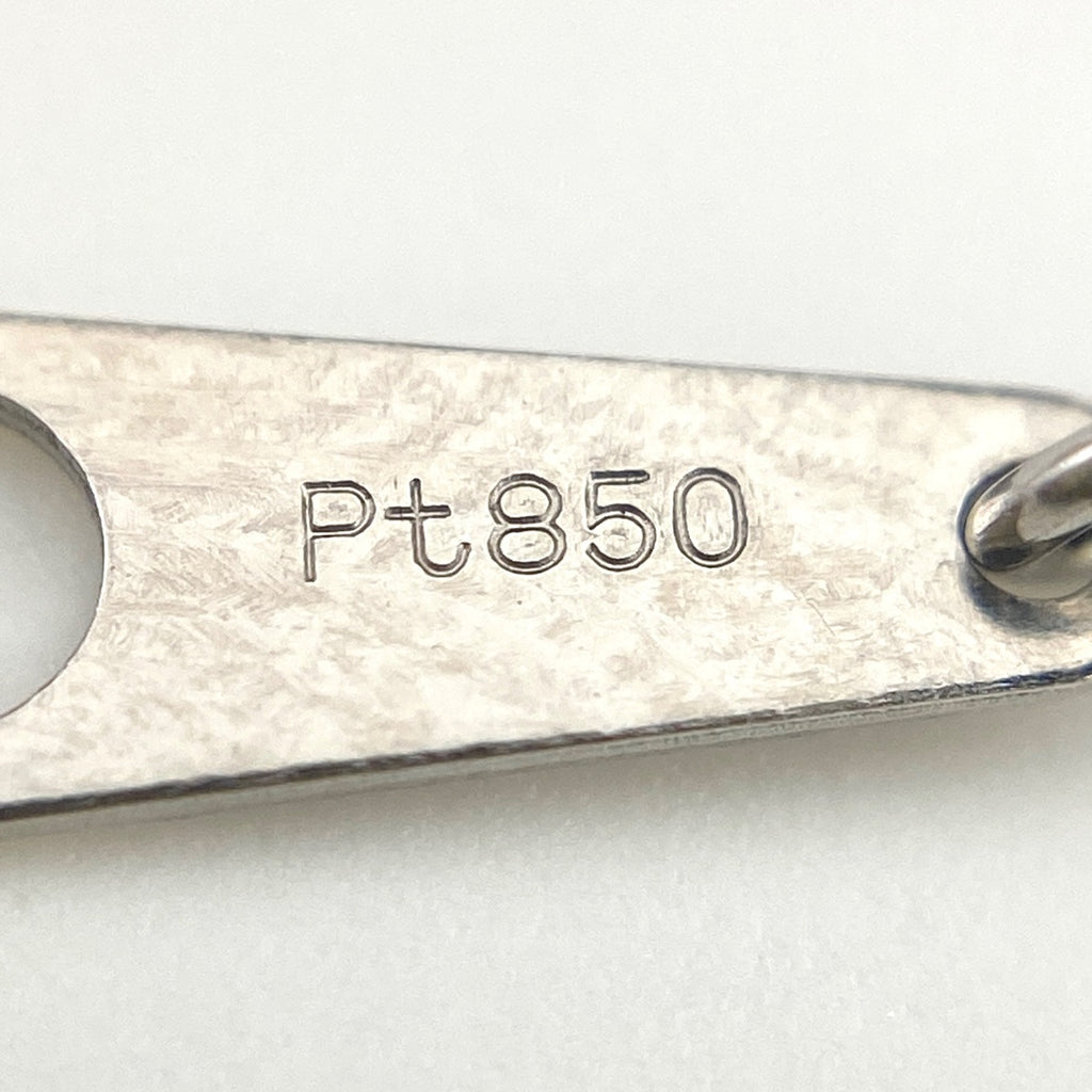 エメラルド デザインネックレス プラチナ ペンダント メレダイヤ ダイヤモンド ネックレス Pt900 Pt850 エメラルド レディース 【中古】nbjwl
