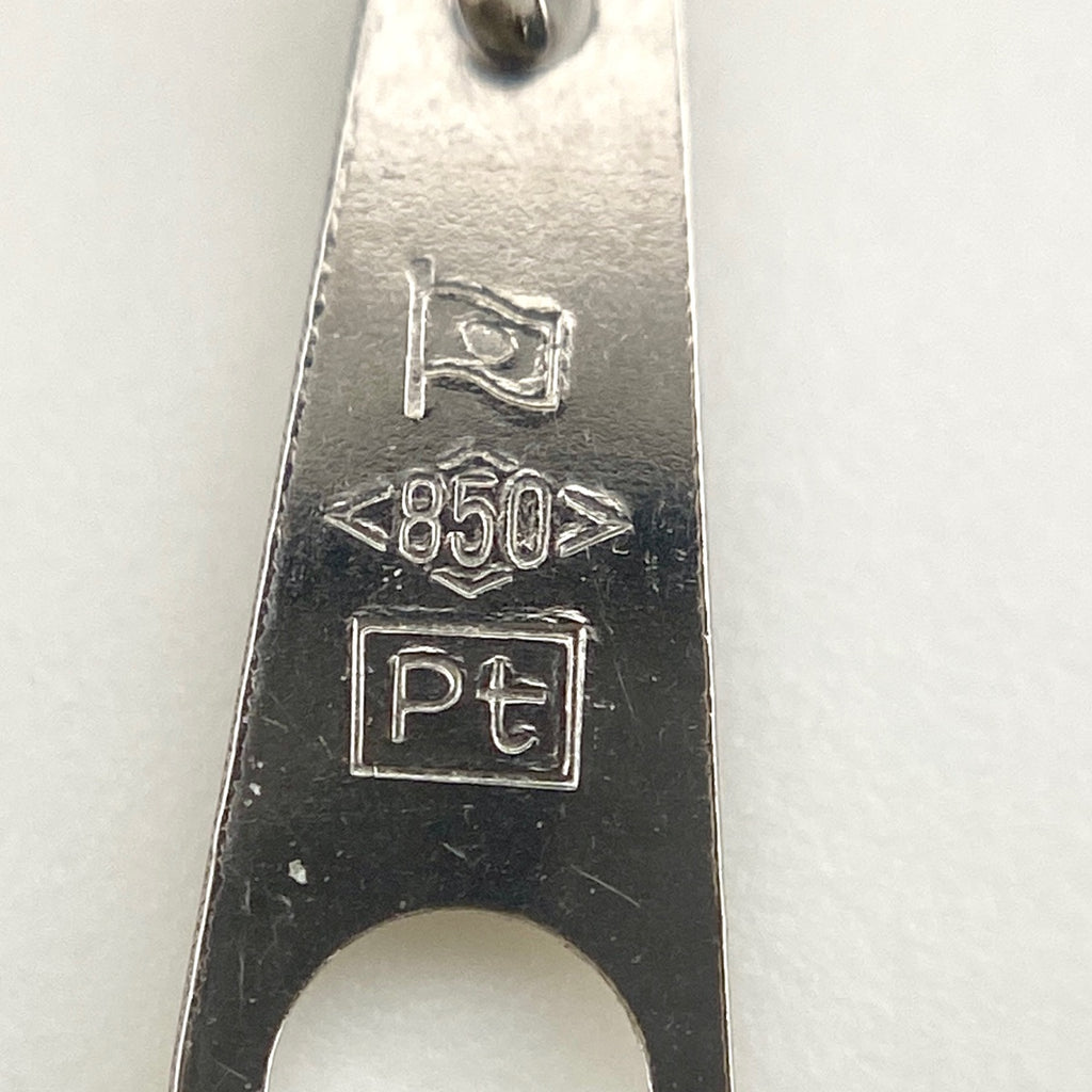 エメラルド デザインネックレス プラチナ ペンダント メレダイヤ ダイヤモンド ネックレス Pt900 Pt850 エメラルド レディース 【中古】nbjwl
