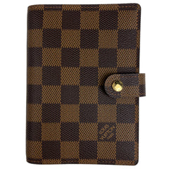 ルイ・ヴィトン アジェンダ PM システム手帳 ビジネス 手帳・ブックカバー ダミエ ブラウン R20700 レディース 【中古】brbag