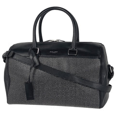 サンローラン ロゴ ハンドバッグ ショルダーバッグ スタッズ ハンドバッグ レザー ブラック レディース 【中古】brbag
