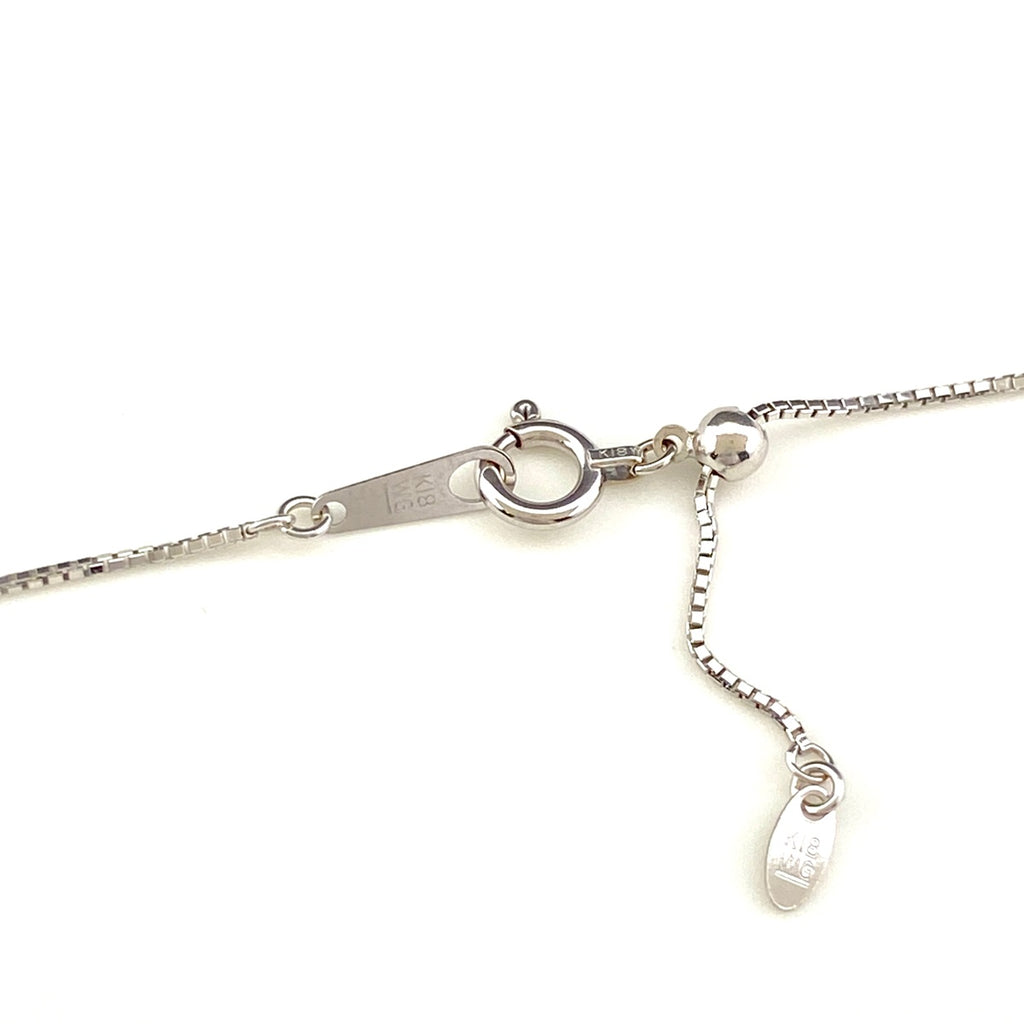 【最終値引き】 レディース ネックレス ダイヤモンド ホワイトゴールド ペンダント K18 中古 nbjwl