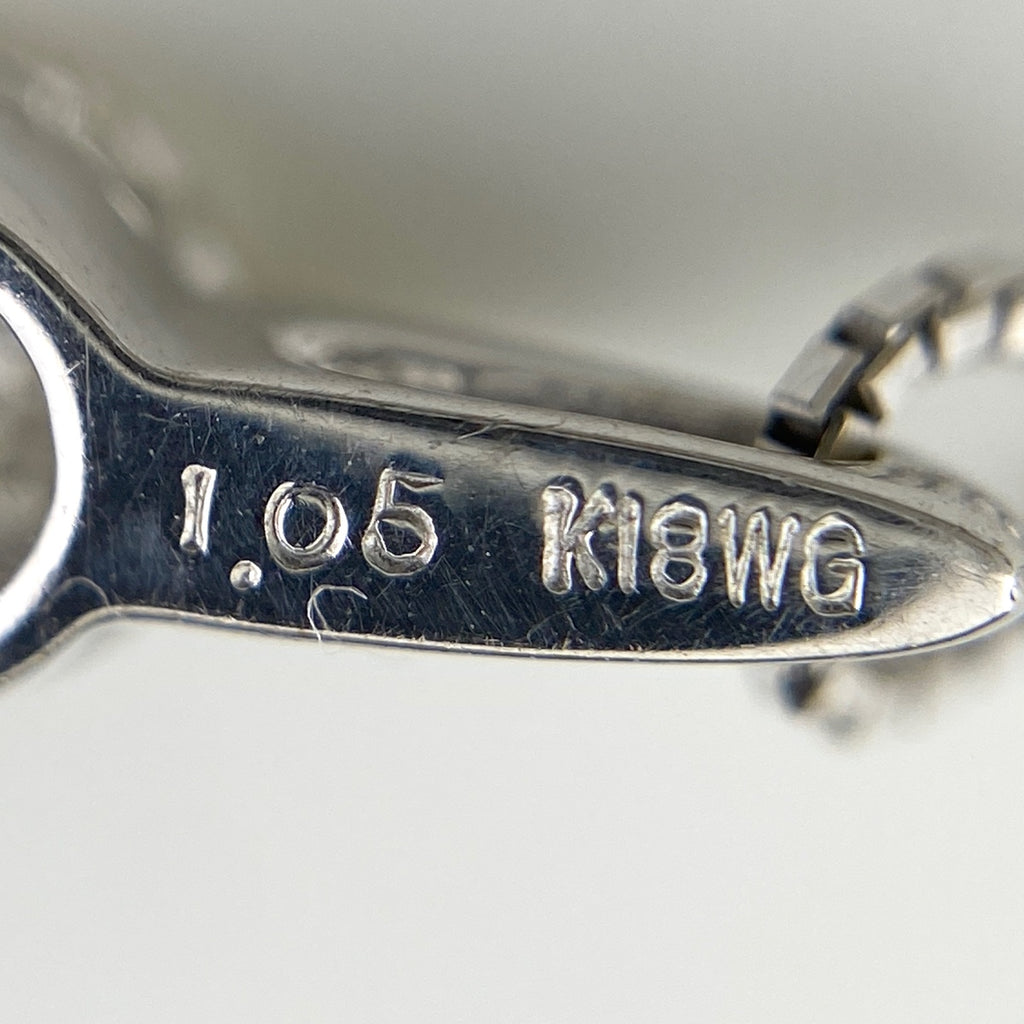 【最終値引き】 レディース ネックレス ダイヤモンド ホワイトゴールド ペンダント K18 中古 nbjwl