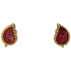 クリスチャンディオール カラーストーン デザイン イヤリング イヤリング GP ピンク ゴールド レディース 【中古】 bracc