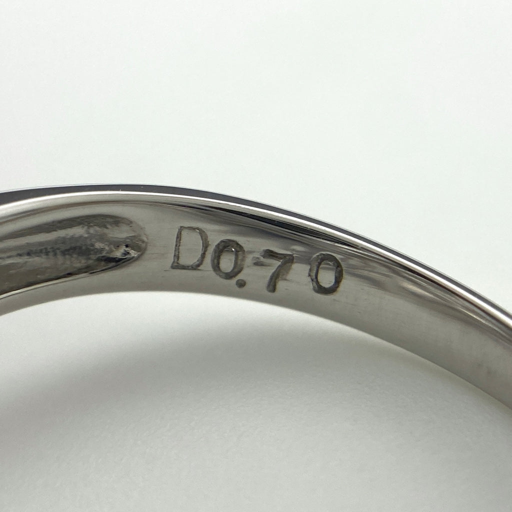 メレダイヤ デザインリング プラチナ 指輪 リング 11号 Pt900 ダイヤモンド レディース 【中古】nbjwl