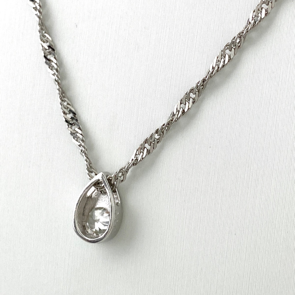 ダイヤモンド デザインネックレス プラチナ ペンダント メレダイヤ ネックレス Pt900 Pt850 ダイヤモンド レディース 【中古】nbjwl
