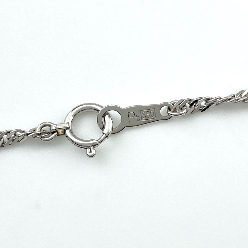 ダイヤモンド デザインネックレス プラチナ ペンダント メレダイヤ ネックレス Pt900 Pt850 ダイヤモンド レディース 【中古】nbjwl