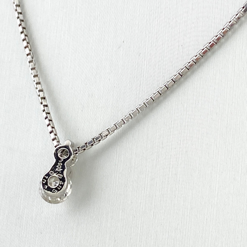 ダイヤモンド デザインネックレス プラチナ ペンダント メレダイヤ ネックレス Pt900 Pt850 ダイヤモンド レディース 【中古】nbjwl