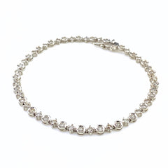 メレダイヤ ブレスレット WG ホワイトゴールド 腕輪 ブレスレット K18 WG ダイヤモンド レディース 【中古】nbjwl