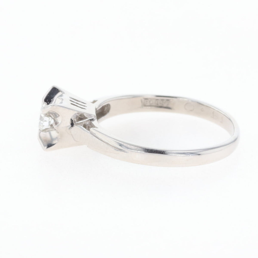 PT850 ダイヤモンド リング プラチナ 6.5号 0.11CT レディース 中古 nbjwl