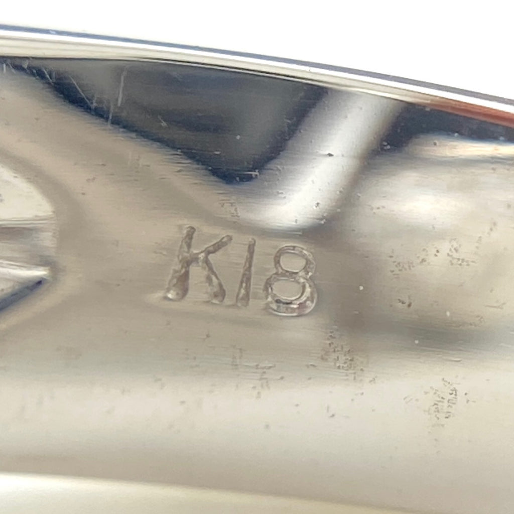 メレダイヤ デザインリング 指輪 リング 11.5号 K18 ダイヤモンド レディース 【中古】nbjwl