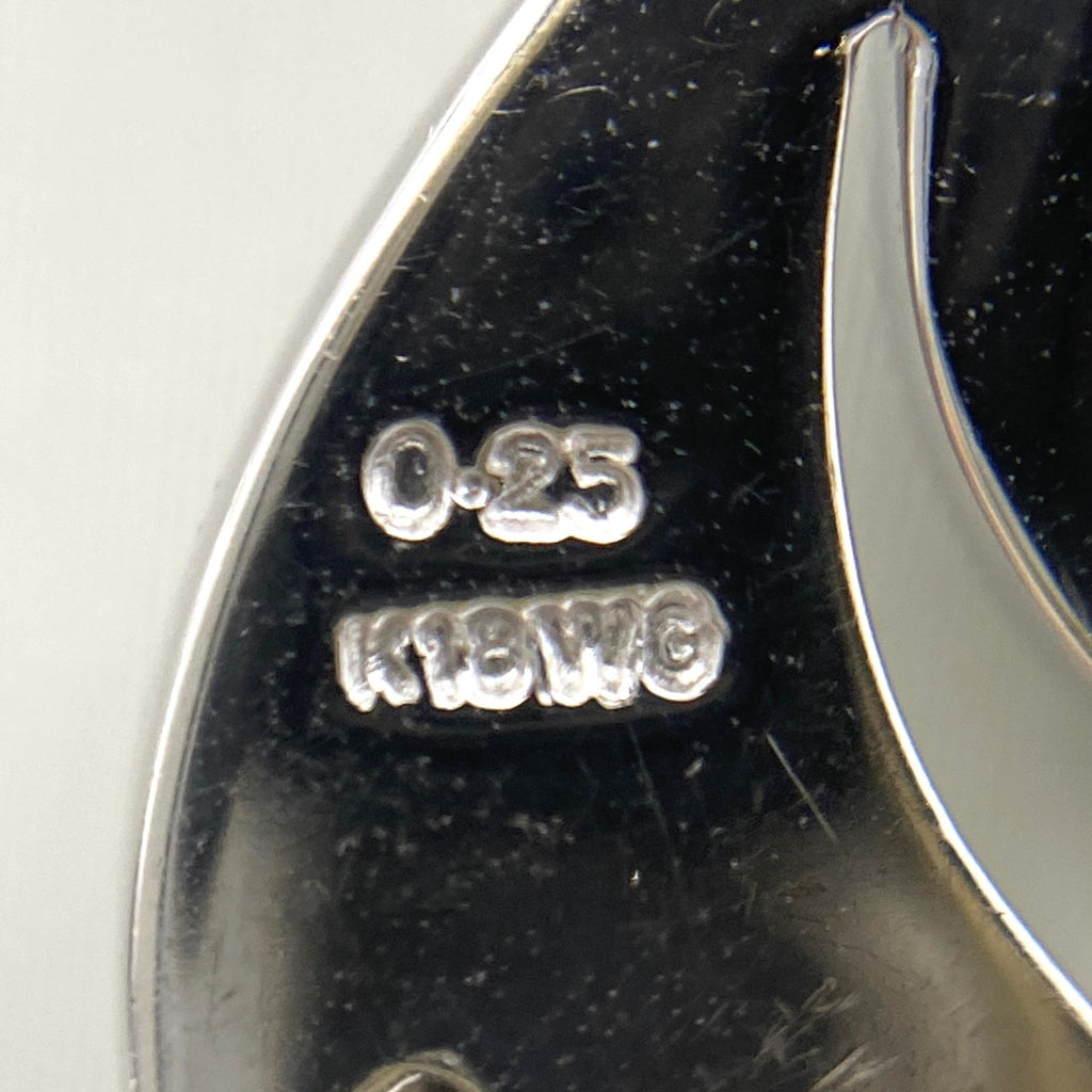 メレダイヤ デザインネックレス WG ホワイトゴールド ペンダント ネックレス 750 K18 WG レディース 【中古】nbjwl