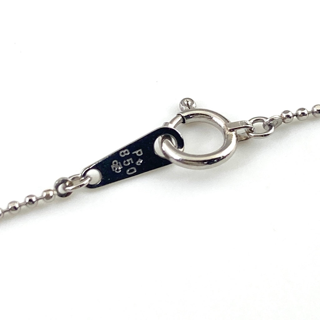 クロスモチーフ ネックレス プラチナ メレダイヤ ペンダント 十字架 ネックレス Pt850 ダイヤモンド レディース 【中古】nbjwl