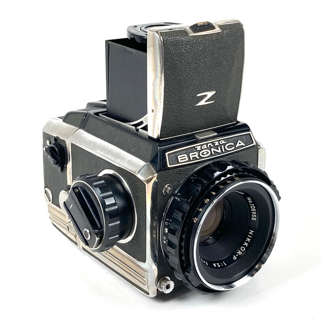 ゼンザブロニカ Zenza Bronica S2 後期 + NIKKOR-P 75mm F2.8 中判カメラ 【中古】cambb