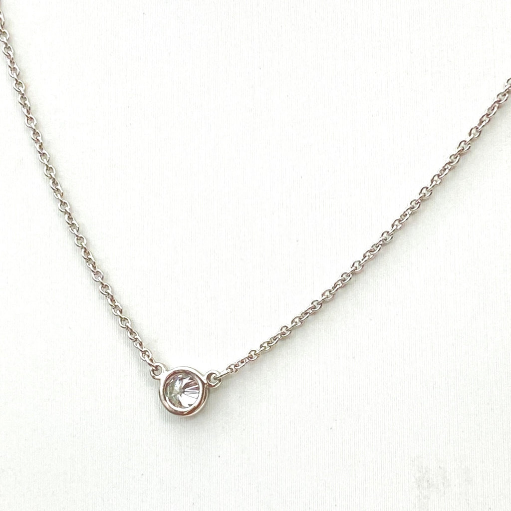 【最終値引き】 ティファニー ダイヤモンド デザインネックレス プラチナ ペンダント ネックレス Pt950 ダイヤモンド レディース 【中古】brjwl