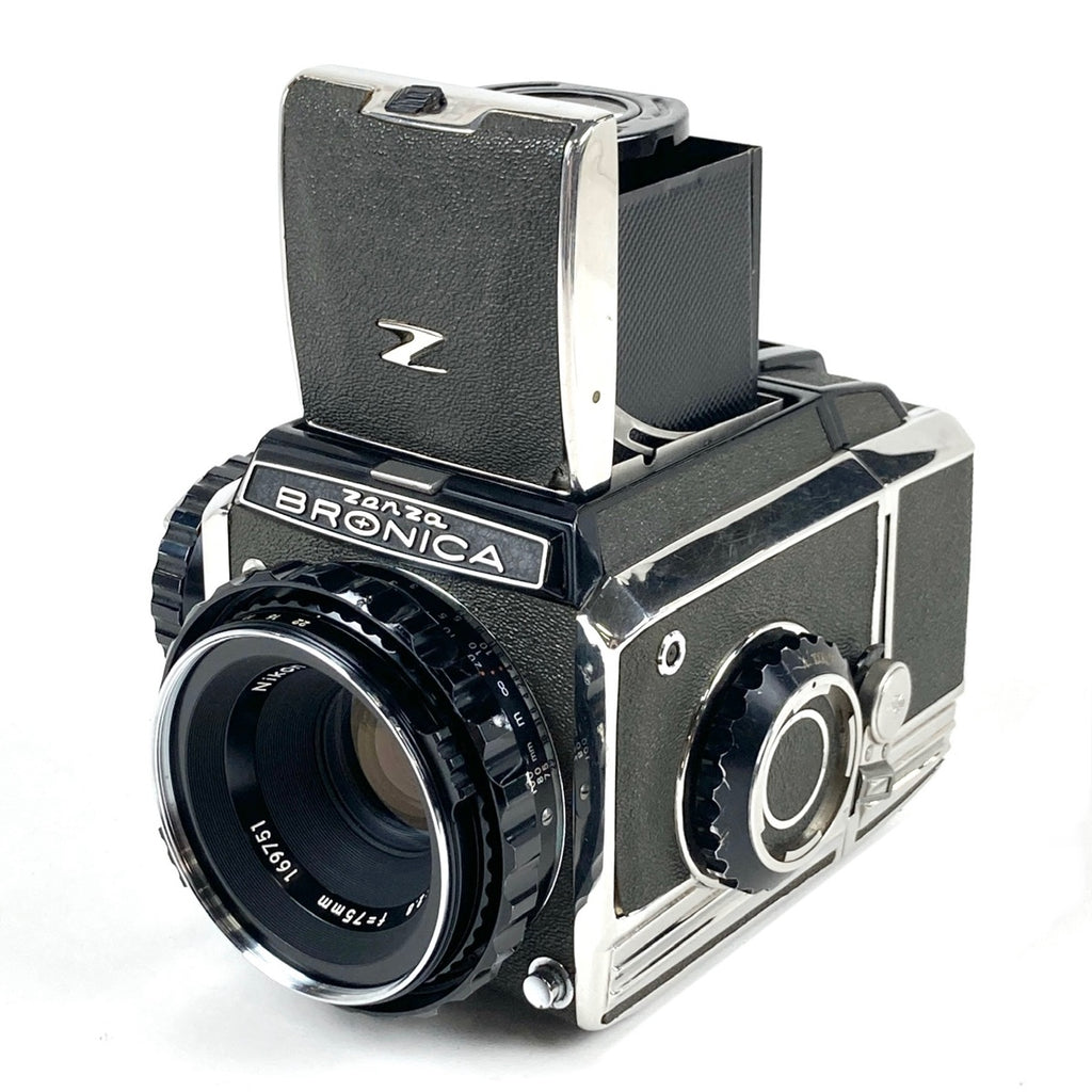 ゼンザブロニカ Zenza Bronica S2 前期 + NIKKOR-P 75mm F2.8 中判カメラ 【中古】cambb