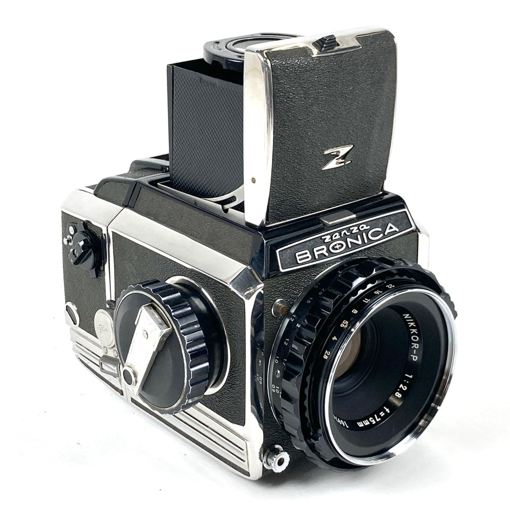 ゼンザブロニカ Zenza Bronica S2 前期 + NIKKOR-P 75mm F2.8 中判カメラ 【中古】cambb
