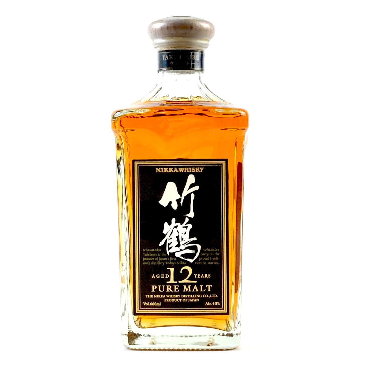 バイセル公式】【東京都内限定お届け】 ニッカ NIKKA 竹鶴 12年 ピュアモルト 角瓶 660ml 国産ウイスキー 【古酒】 - バイセルブランシェ