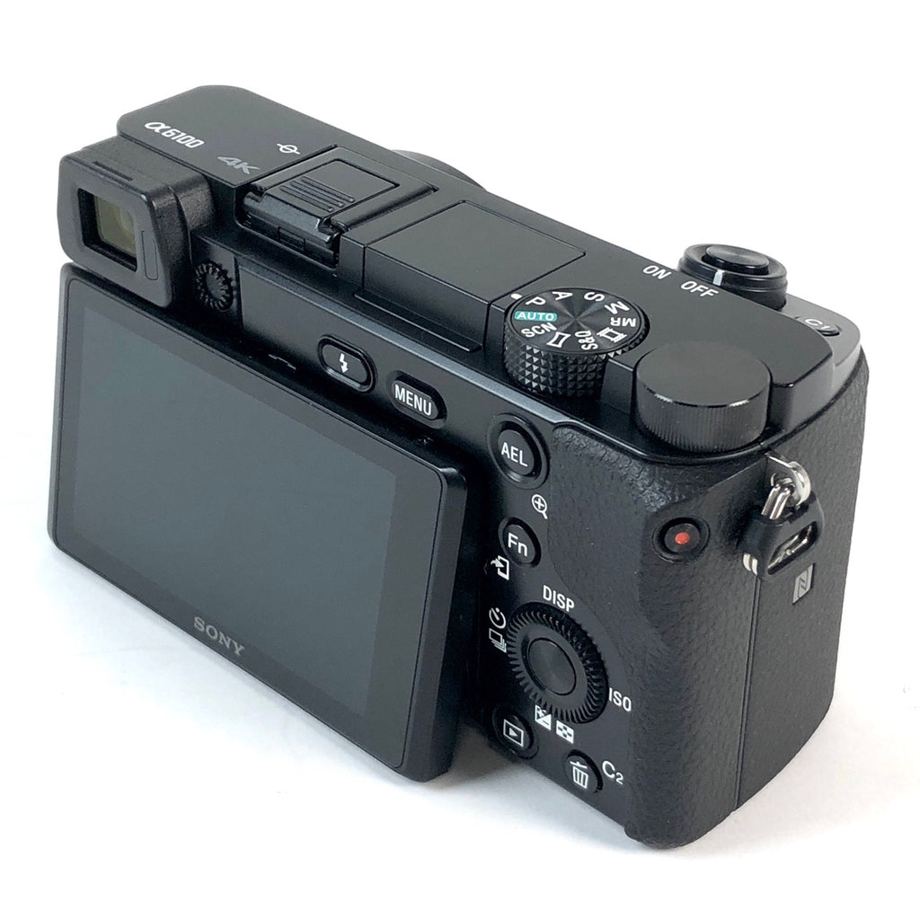 ソニー SONY α6100 パワーズームレンズキット ILCE-6100L ブラック デジタル ミラーレス 一眼カメラ 【中古】