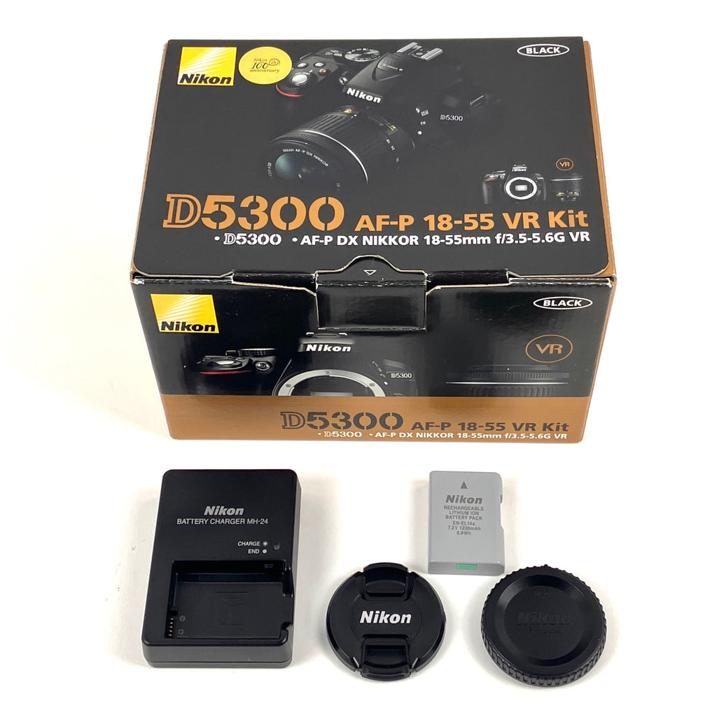 ニコン Nikon D5300 AF-P 18-55 VR レンズキット ブラック デジタル 一眼レフカメラ 【中古】