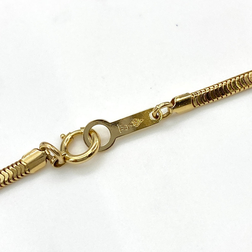 ダイヤモンド デザインネックレス YG イエローゴールド ペンダント ネックレス K18 750 ダイヤモンド レディース 【中古】nbjwl