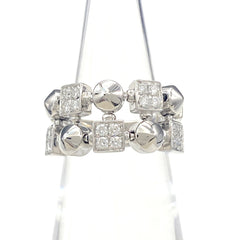 ブルガリ ルチア リング メレダイヤ 指輪 リング 10号 750 ダイヤモンド レディース 【中古】brjwl