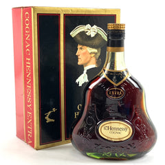 ヘネシー Hennessy エクストラ 金キャップ グリーンボトル 700ml ブランデー コニャック 【古酒】