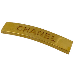 シャネル ロゴ バレッタ ヘアアクセサリー 髪留め 髪飾り バレッタ GP ゴールド レディース 【中古】 
 ラッピング可