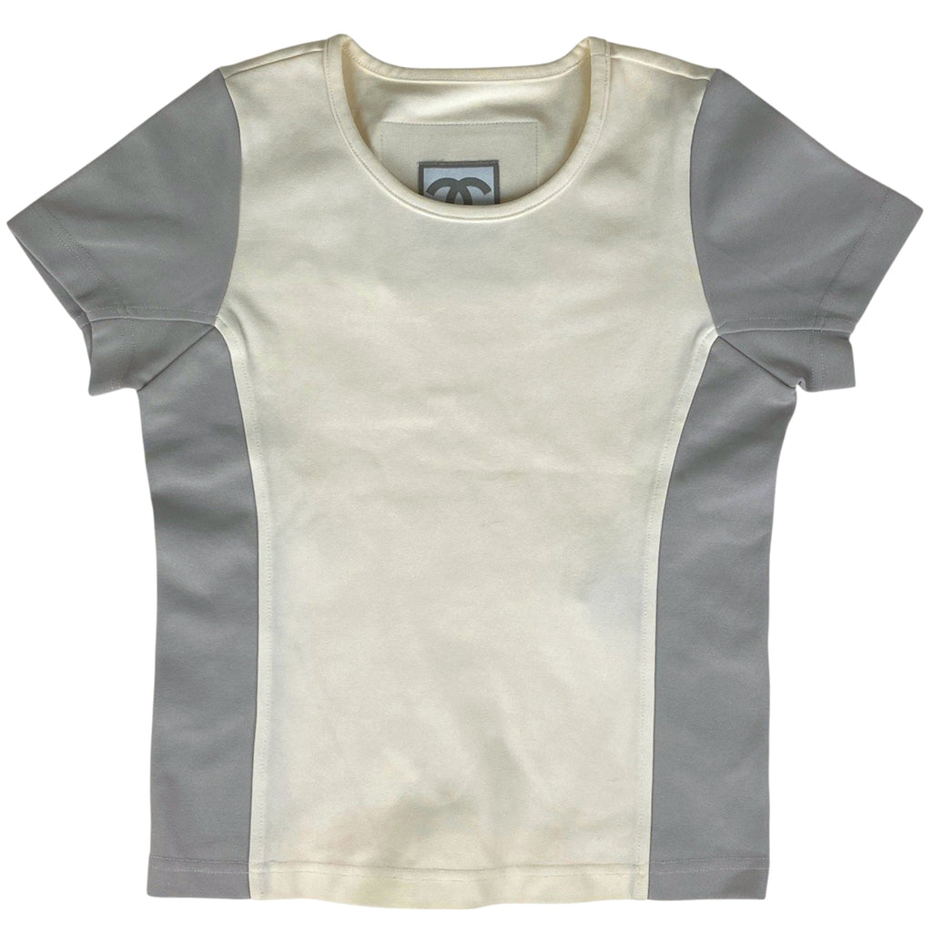 【最終値引き】 シャネル ココマーク 半袖Tシャツ スポーツライン 01P トップス 半袖Ｔシャツ ナイロン ホワイト レディース 【中古】
