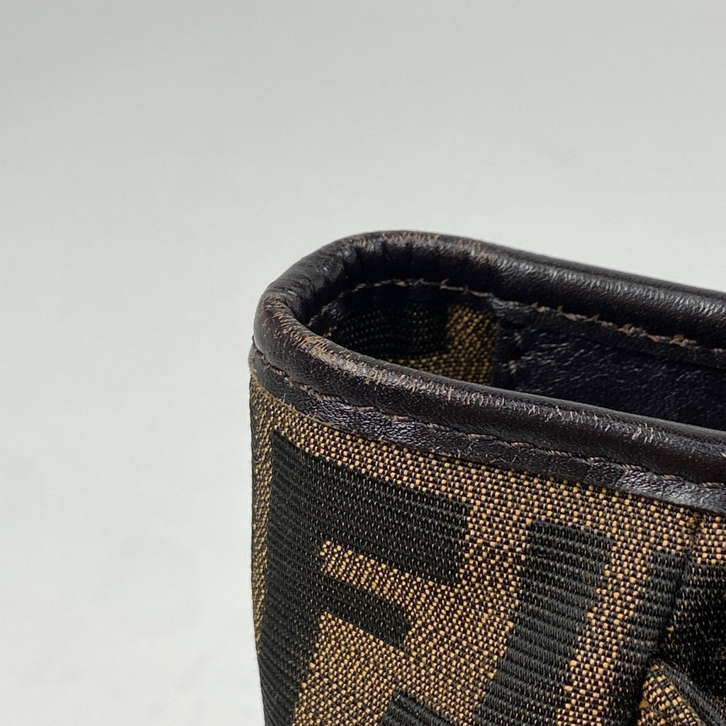 フェンディ ズッカ柄 ハンドバッグ トートバッグ ハンドバッグ キャンバス ブラウン 8BH156 レディース 【中古】 brbag