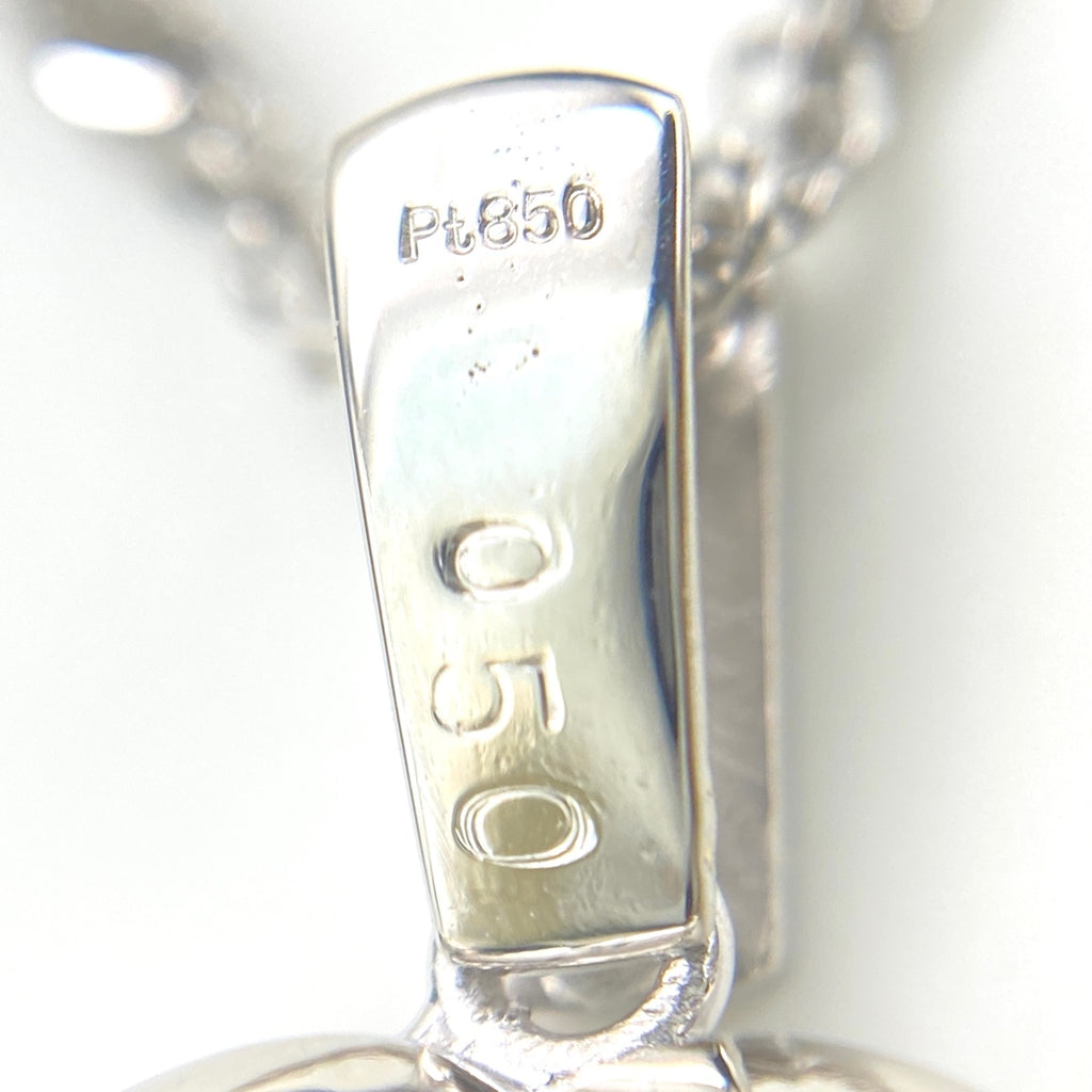 ハートモチーフ デザインネックレス プラチナ ペンダント メレダイヤ ネックレス Pt850 ダイヤモンド レディース 【中古】 
 ラッピング可
