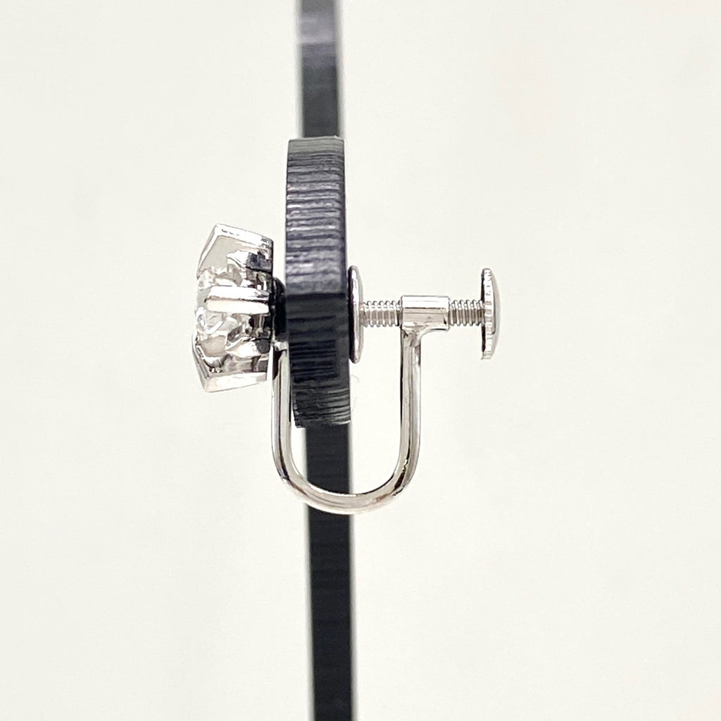 ダイヤモンド デザインイヤリング プラチナ イヤリング Pt850 ダイヤモンド レディース 【中古】nbjwl