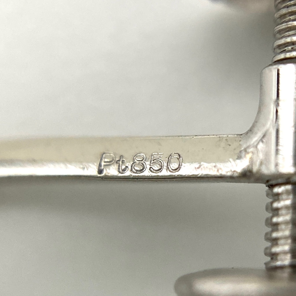 ダイヤモンド デザインイヤリング プラチナ イヤリング Pt850 ダイヤモンド レディース 【中古】nbjwl