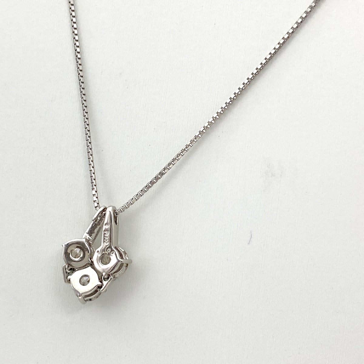Pt900 Pt850 ダイヤモンド1.00ct ネックレス プラチナ バイセル公式】ダイヤモンド デザインネックレス プラチナ