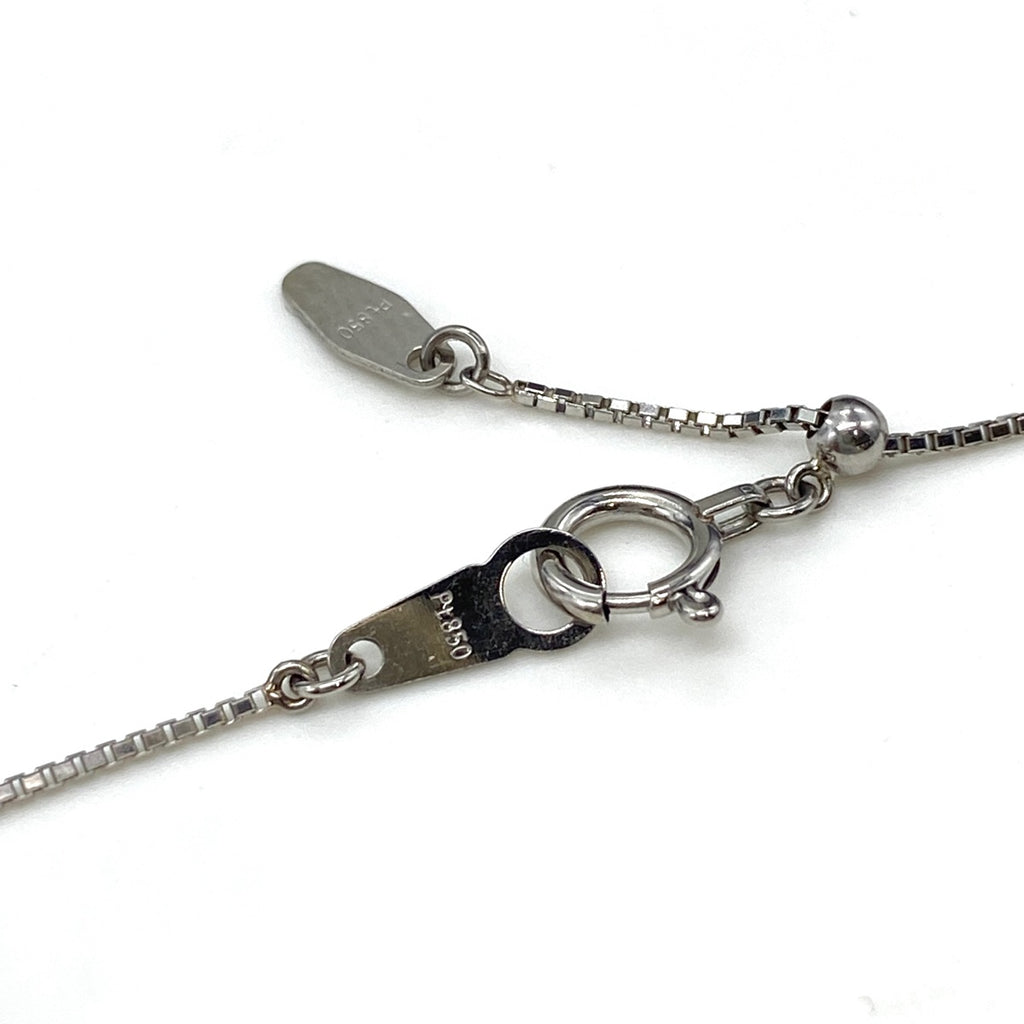 ダイヤモンド デザインネックレス プラチナ ペンダント ネックレス Pt900 Pt850 ダイヤモンド レディース 【中古】nbjwl