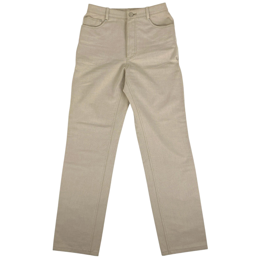 エルメス セリエボタン チノパンツ スラックス マルジェラ期 ボトムス チノパンツ 綿 ベージュ レディース 【中古】 brapp