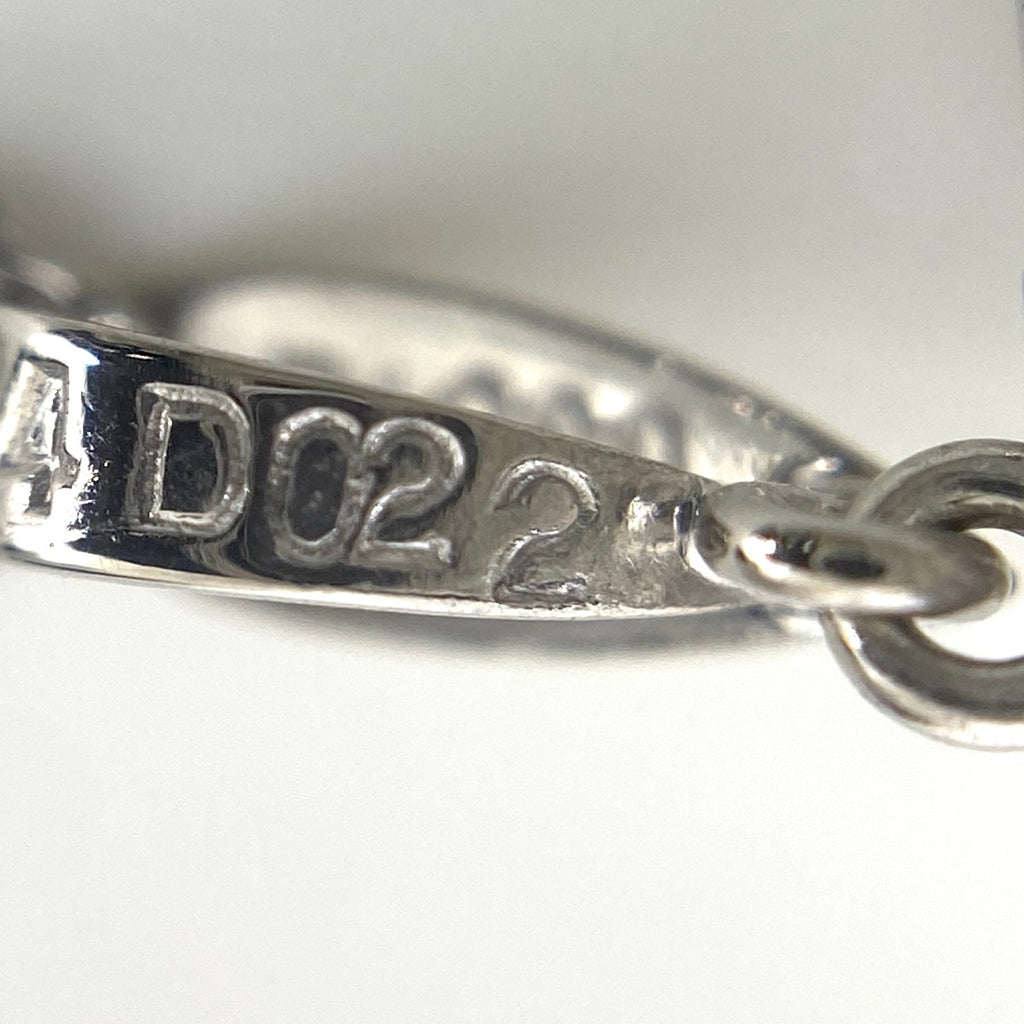 エメラルド デザインネックレス プラチナ ペンダント メレダイヤ ダイヤモンド ネックレス Pt900 Pt850 エメラルド レディース 【中古】nbjwl