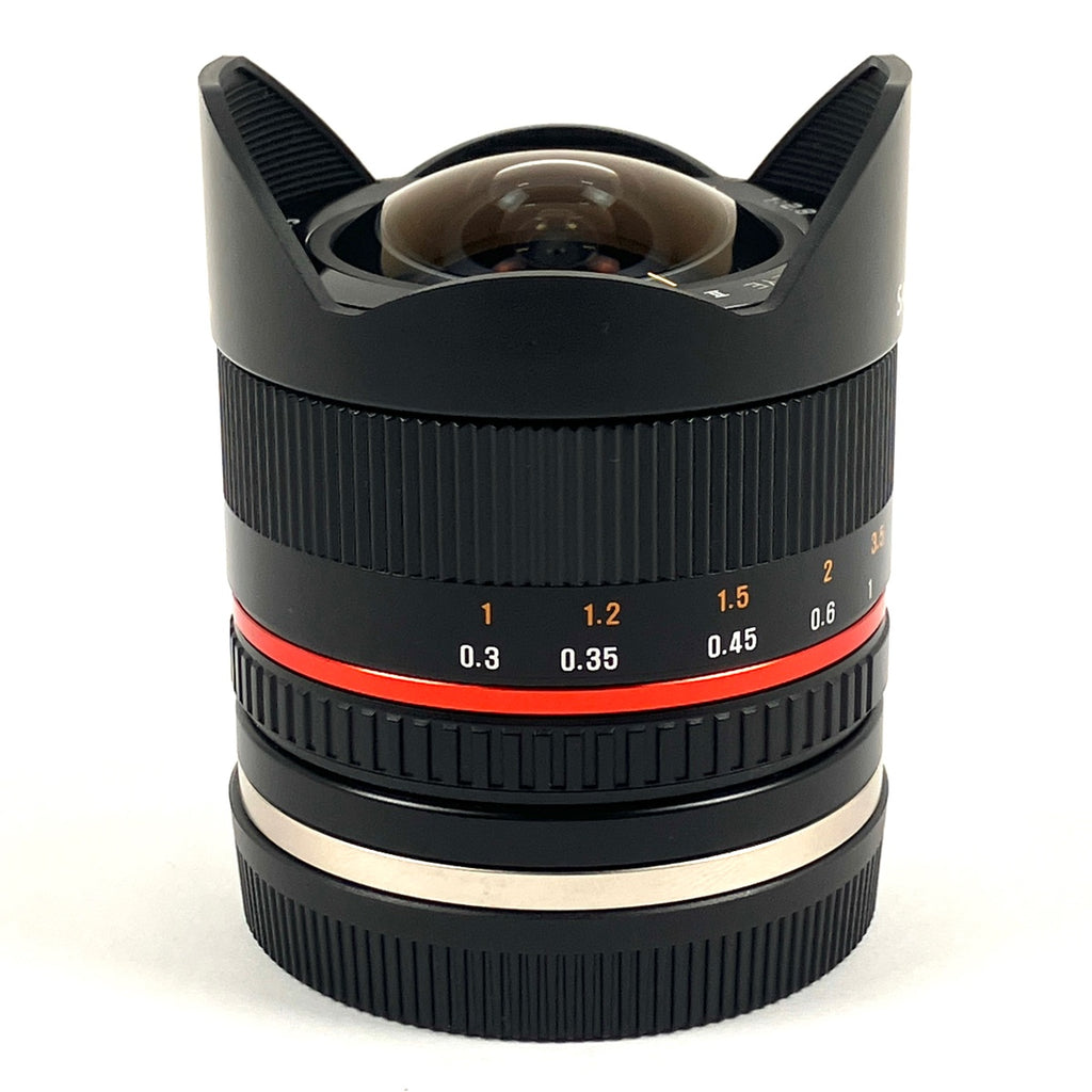 サムヤン SAMYANG 8mm F2.8 UMC Fish-eye II (EF-Mマウント）ブラック 一眼カメラ用レンズ（マニュアルフォーカス） 【中古】