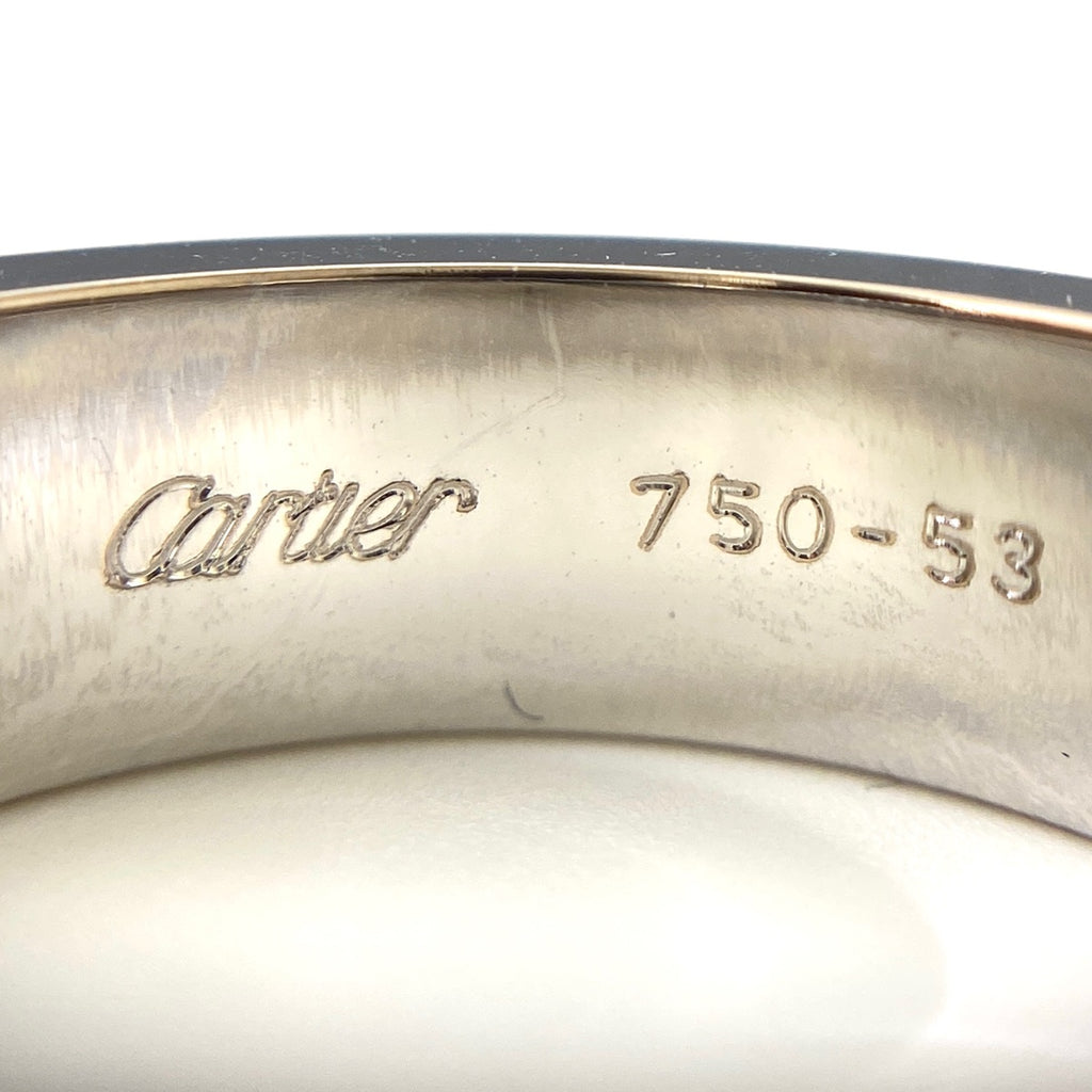 カルティエ ラブ リング ハーフダイヤ 指輪 メレダイヤ リング 13号 750 ダイヤモンド レディース 【中古】brjwl