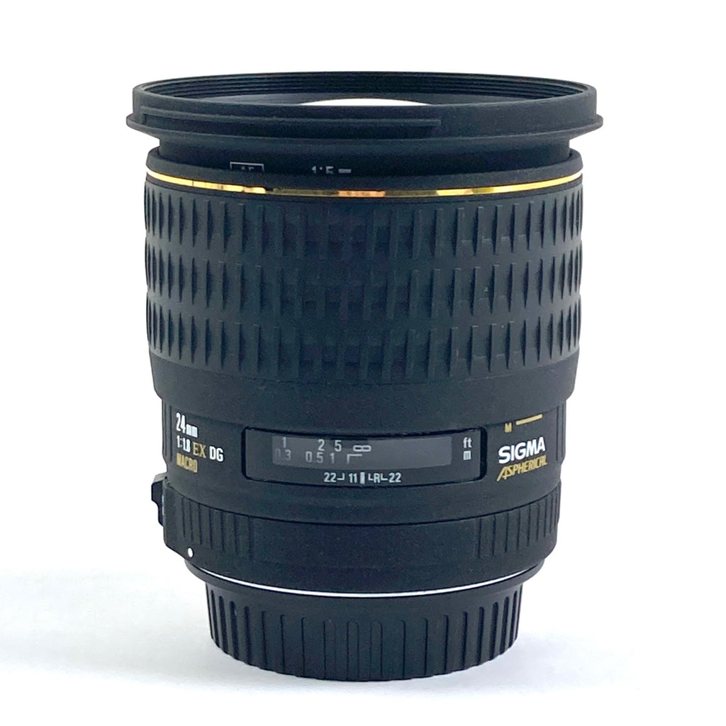 シグマ SIGMA 24mm F1.8 EX DG ASPHERICAL MACRO (キヤノンEF用) 一眼カメラ用レンズ（オートフォーカス） 【中古】