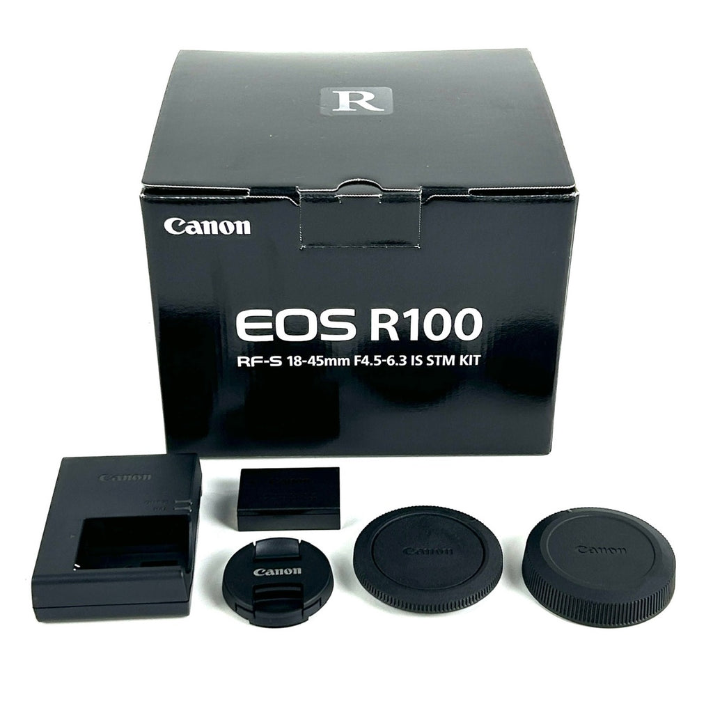 キヤノン Canon EOS R100 RF-S 18-45 IS STMレンズキット デジタル ミラーレス 一眼カメラ 【中古】