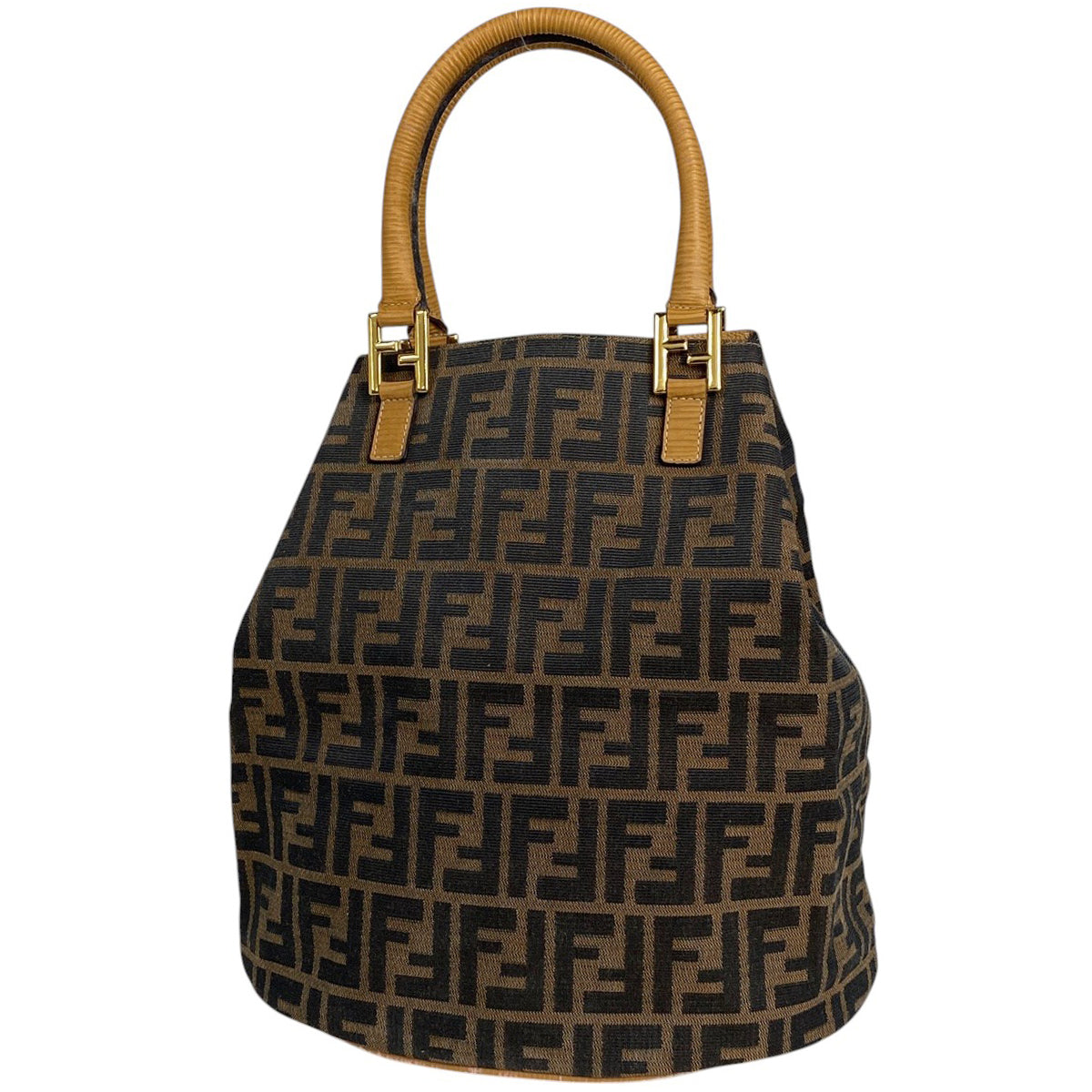 FENDI フェンディ マンマバケット ハンドバッグ ズッカ柄 FFロゴ