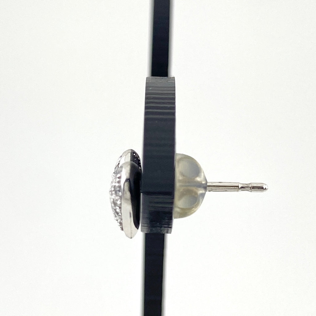 ハートモチーフ デザインピアス WG ホワイトゴールド メレダイヤ ダイヤモンド ピアス K18 K14 WG レディース 【中古】  nbjwl
 ラッピング可