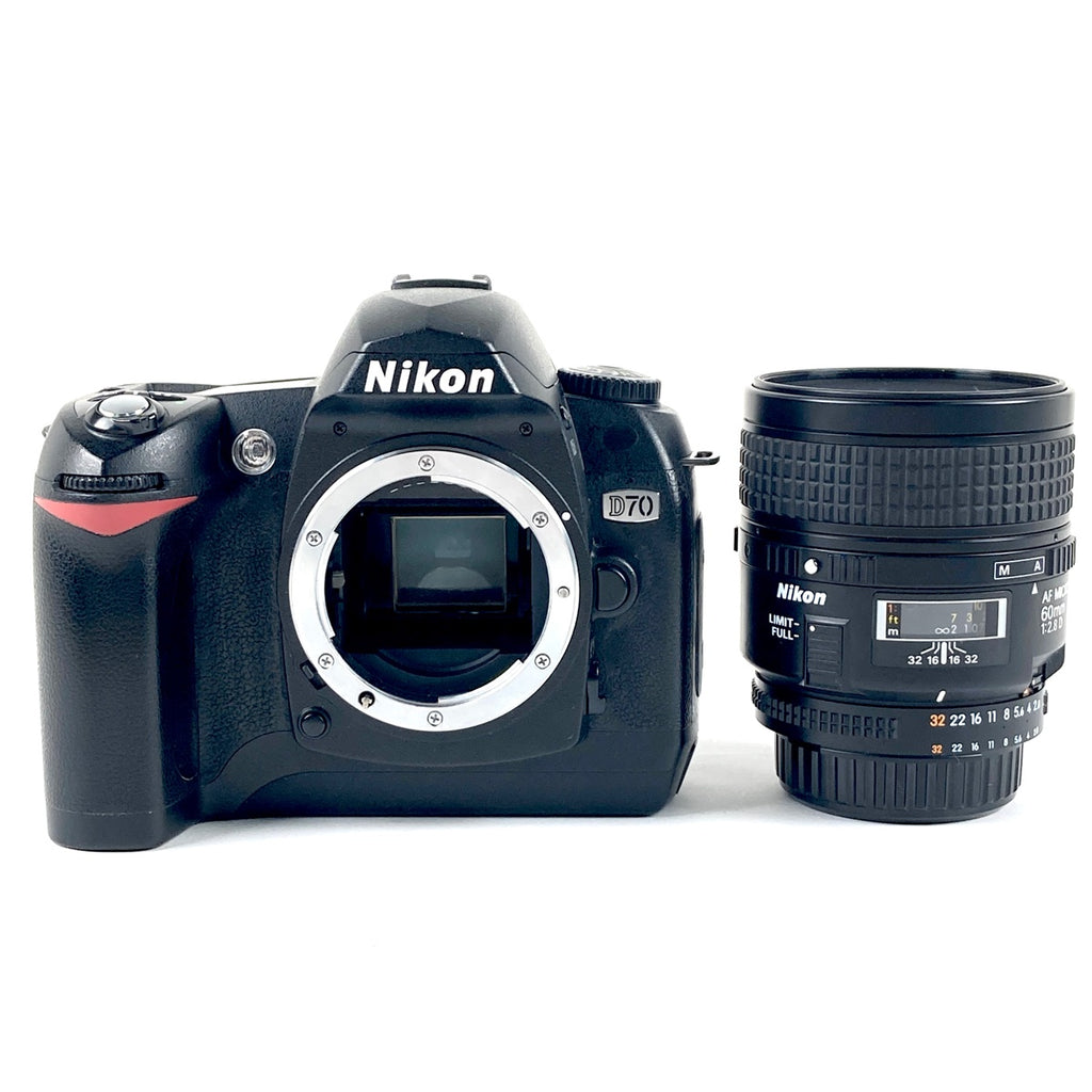 ニコン Nikon D70 ＋ AF MICRO NIKKOR 60mm F2.8D デジタル 一眼レフカメラ 【中古】